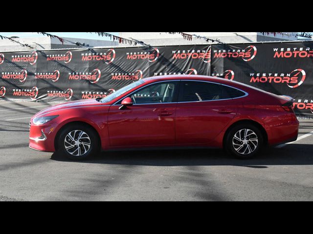 2021 Hyundai Sonata Hybrid Blue