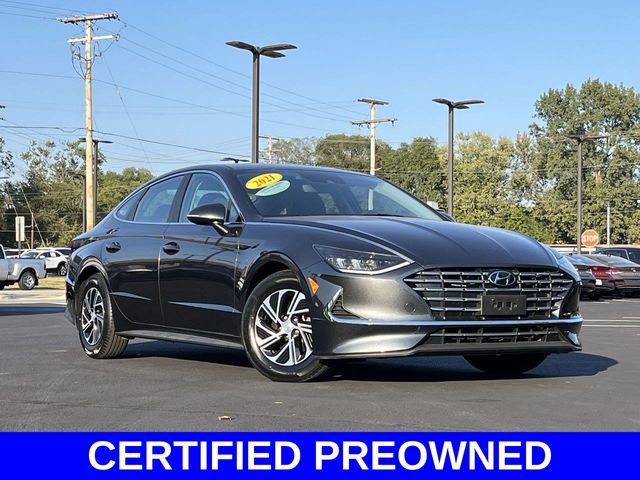 2021 Hyundai Sonata Hybrid Blue