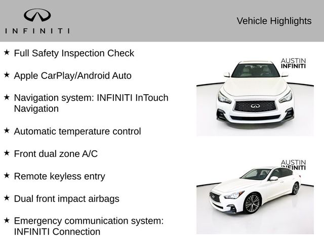 2021 INFINITI Q50 3.0T Sensory