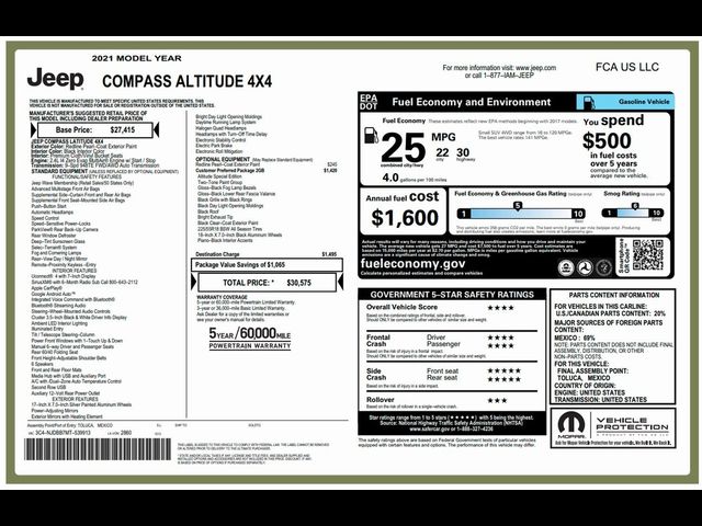 2021 Jeep Compass Altitude