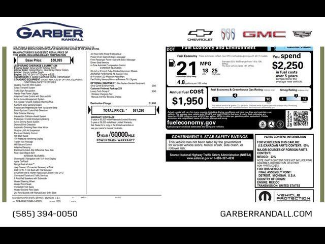 2021 Jeep Grand Cherokee L Summit