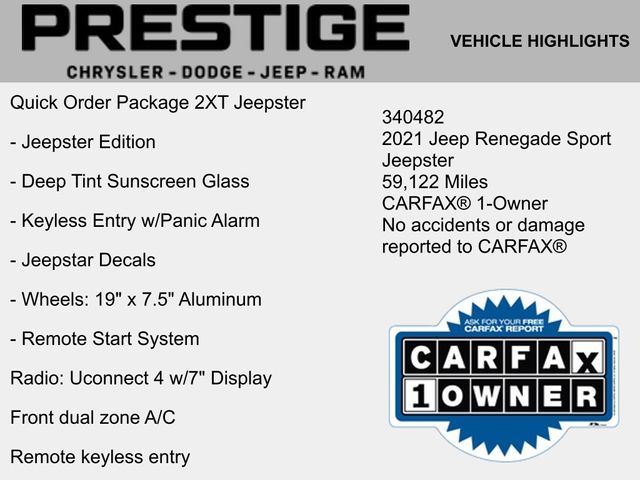 2021 Jeep Renegade Jeepster