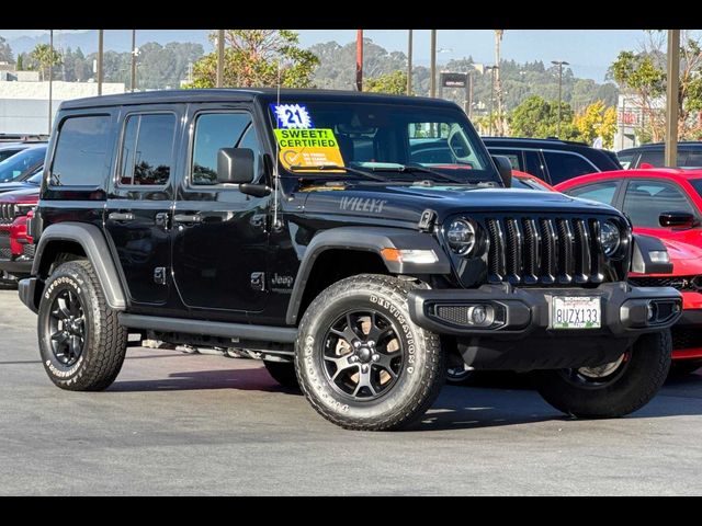 2021 Jeep Wrangler Unlimited Willys