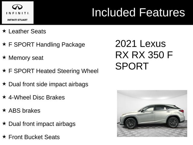 2021 Lexus RX 350 F Sport Handling