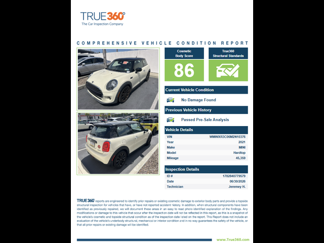 2021 MINI Cooper Hardtop Oxford Edition