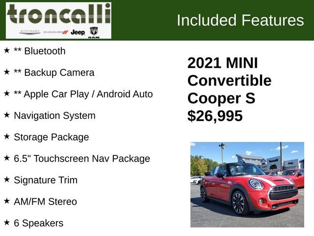 2021 MINI Cooper Convertible S