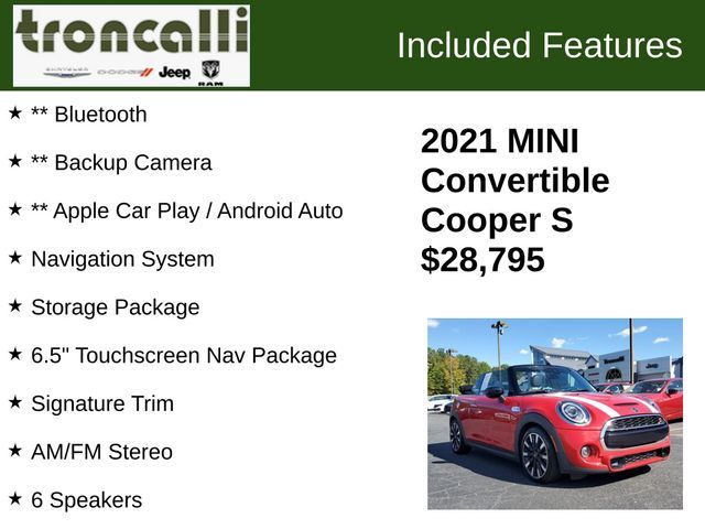 2021 MINI Cooper Convertible S