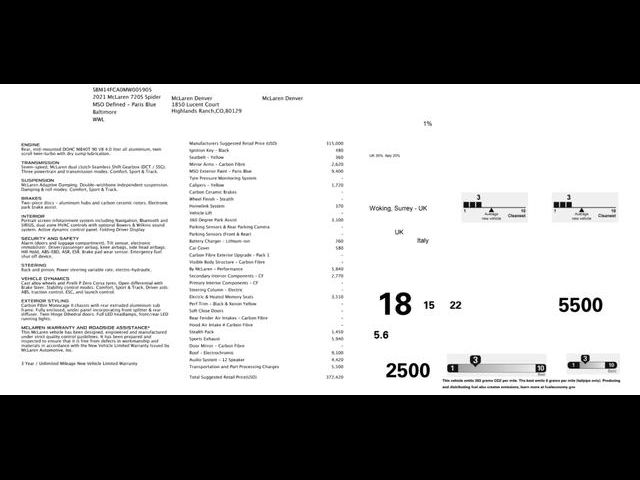 2021 McLaren 720S Performance