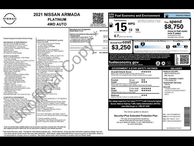 2021 Nissan Armada Platinum