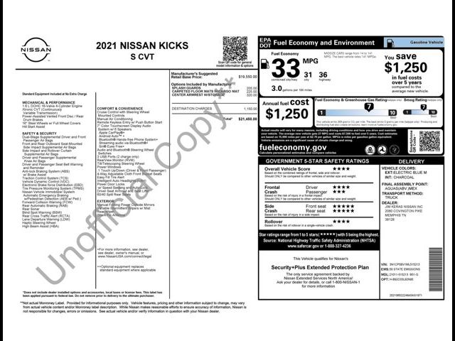 2021 Nissan Kicks S