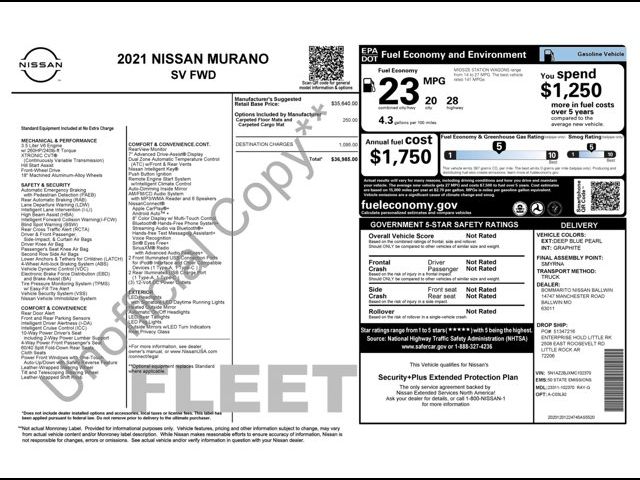 2021 Nissan Murano SV