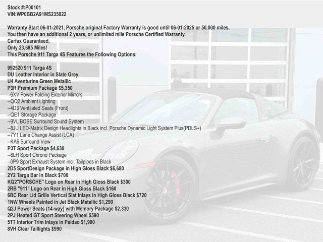 2021 Porsche 911 4S