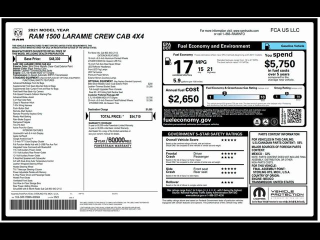 2021 Ram 1500 Laramie