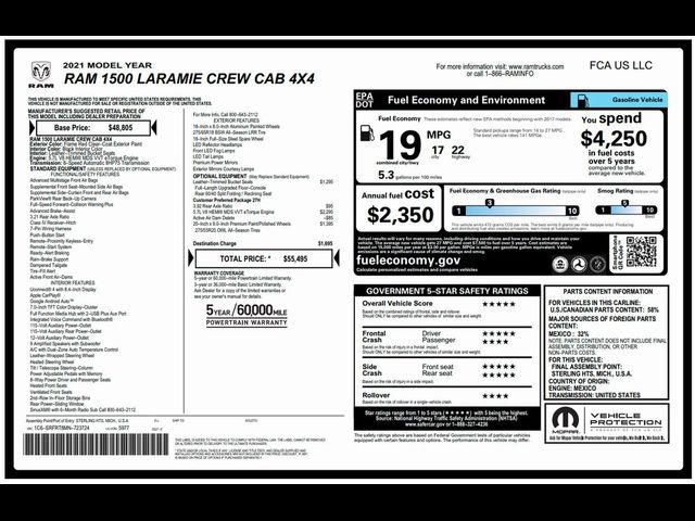 2021 Ram 1500 Laramie