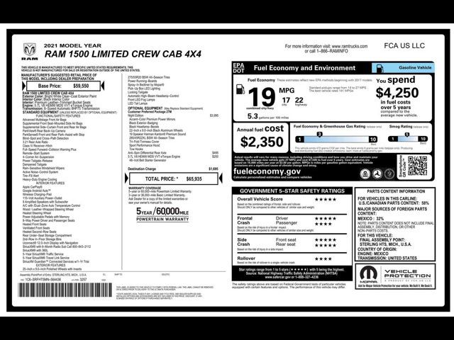 2021 Ram 1500 Limited