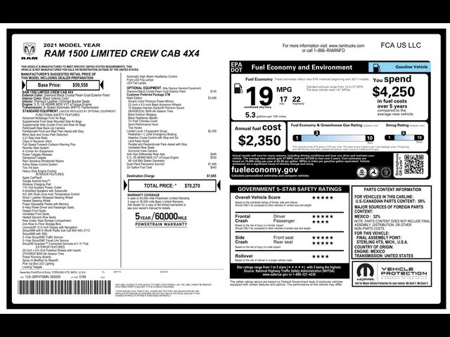 2021 Ram 1500 Limited