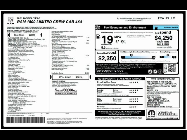 2021 Ram 1500 Limited