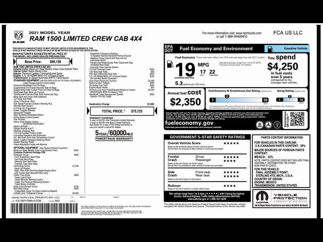 2021 Ram 1500 Limited