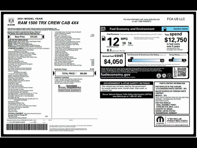 2021 Ram 1500 TRX