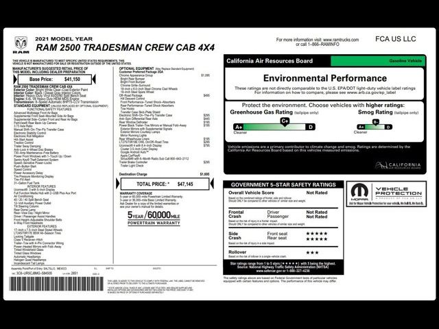 2021 Ram 2500 Tradesman