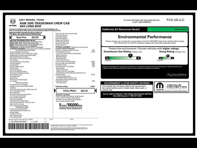 2021 Ram 3500 Tradesman