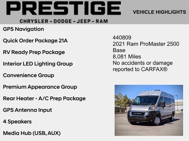 2021 Ram ProMaster Base