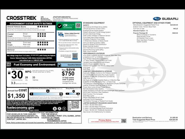 2021 Subaru Crosstrek Premium