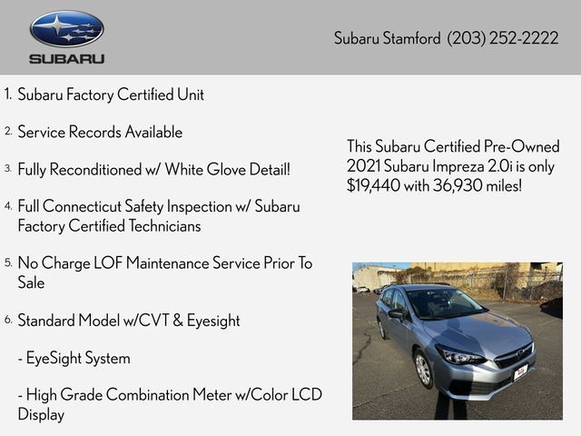 2021 Subaru Impreza Base