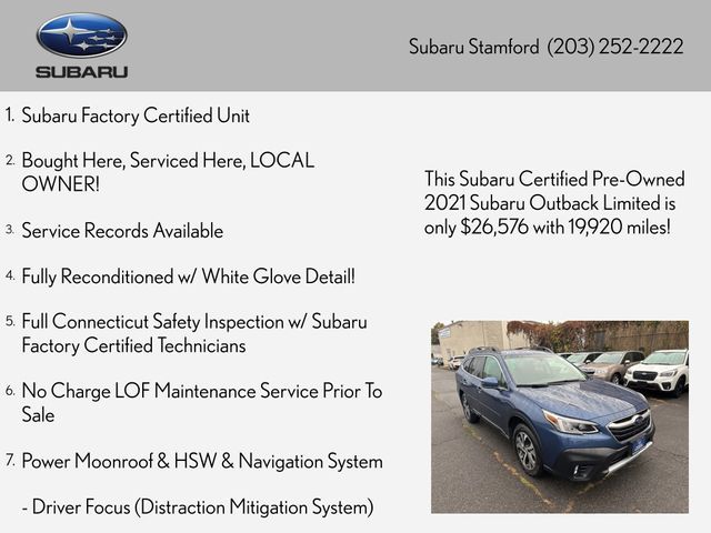 2021 Subaru Outback Limited