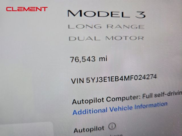 2021 Tesla Model 3 Long Range