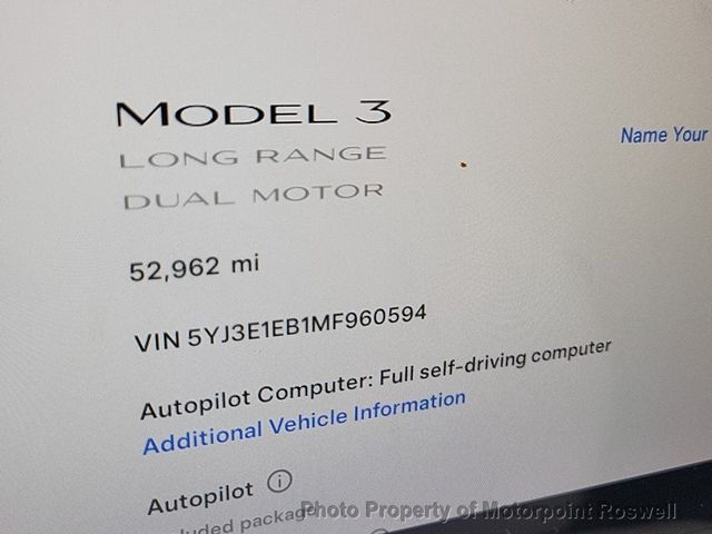 2021 Tesla Model 3 Long Range