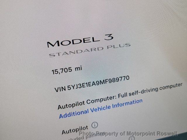 2021 Tesla Model 3 Standard Range Plus