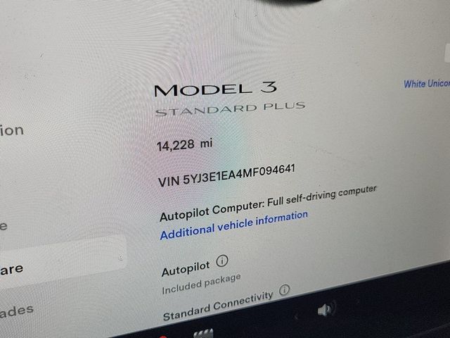 2021 Tesla Model 3 Standard Range Plus