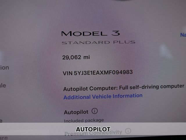 2021 Tesla Model 3 Standard Range Plus