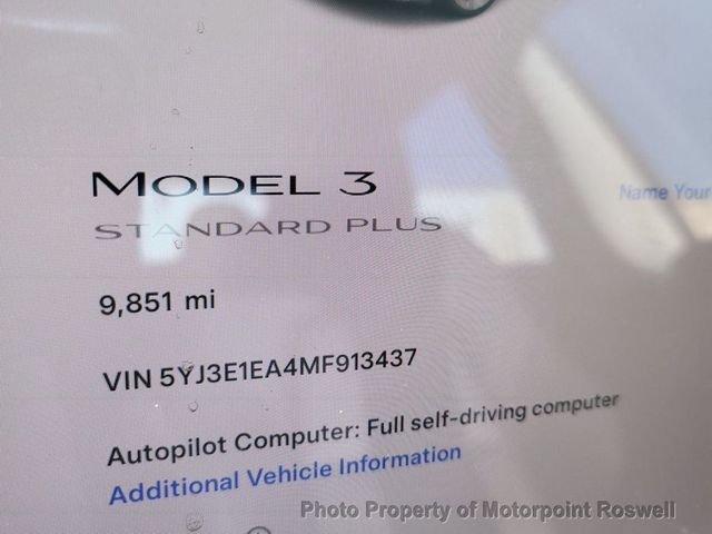 2021 Tesla Model 3 Standard Range Plus