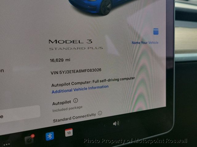 2021 Tesla Model 3 Standard Range Plus