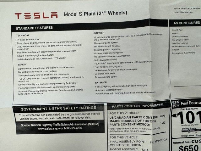 2021 Tesla Model S Plaid