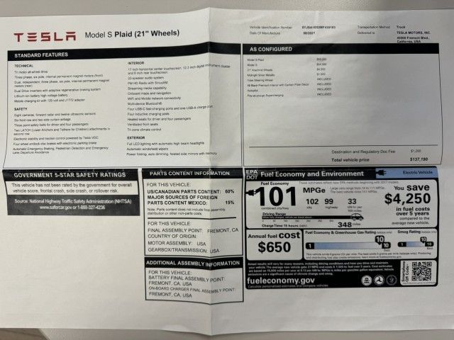 2021 Tesla Model S Plaid