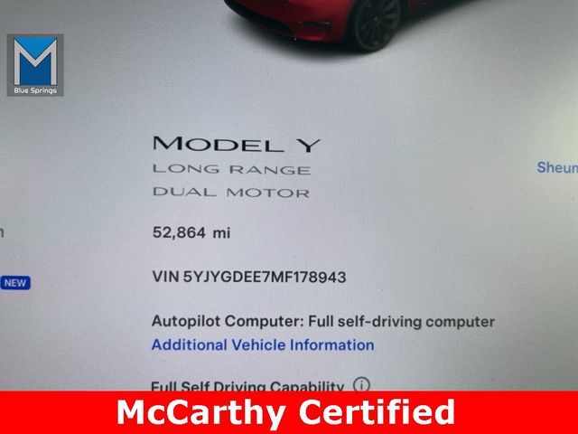 2021 Tesla Model Y Long Range