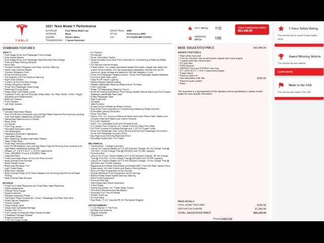 2021 Tesla Model Y Performance