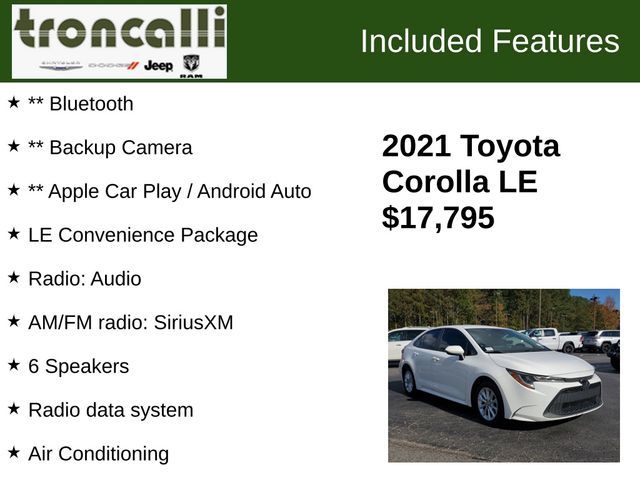 2021 Toyota Corolla LE