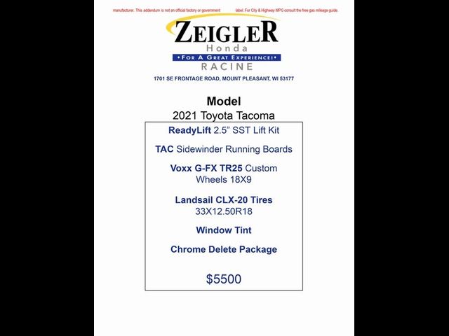 2021 Toyota Tacoma SR5
