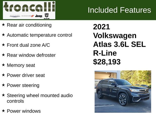 2021 Volkswagen Atlas 3.6L V6 SEL R-Line