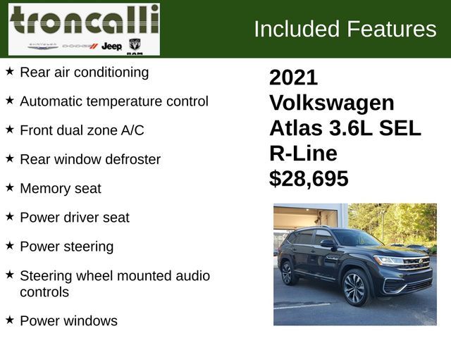 2021 Volkswagen Atlas 3.6L V6 SEL R-Line