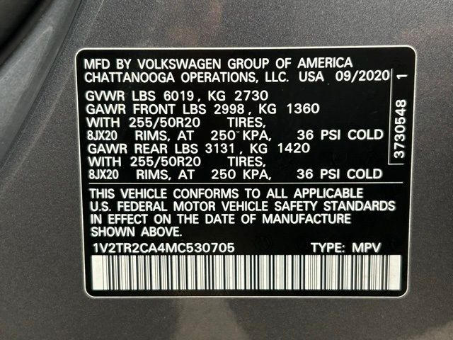 2021 Volkswagen Atlas 3.6L V6 SEL Premium