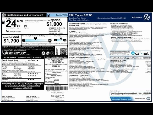 2021 Volkswagen Tiguan SE