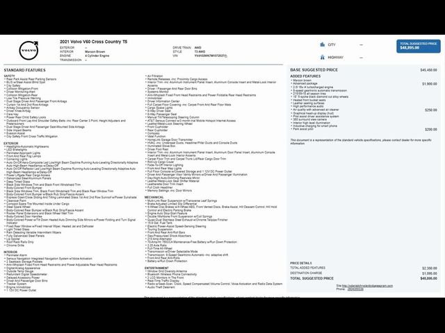 2021 Volvo V60 Cross Country Base