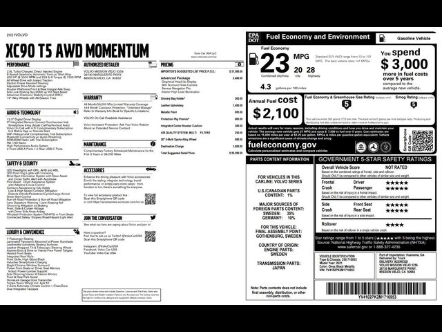 2021 Volvo XC90 Momentum