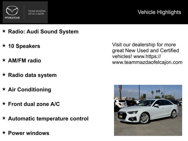 2022 Audi A4 S Line Premium Plus