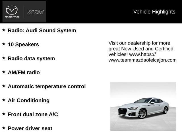 2022 Audi A5 S Line Premium